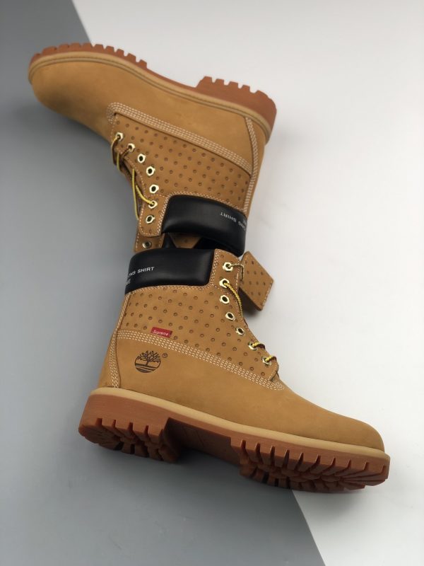 Supreme x Timberland Wheat Premium 6 Inch  Leather Boots