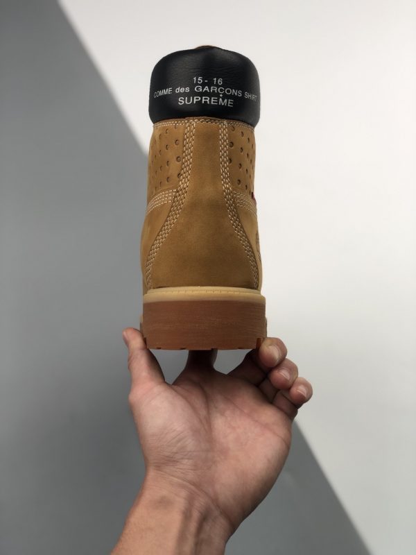 Supreme x Timberland Wheat Premium 6 Inch  Leather Boots