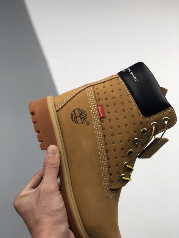 Supreme x Timberland Wheat Premium 6 Inch  Leather Boots