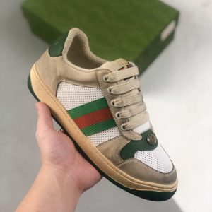 Gucci Distressed Screener sneaker  replica