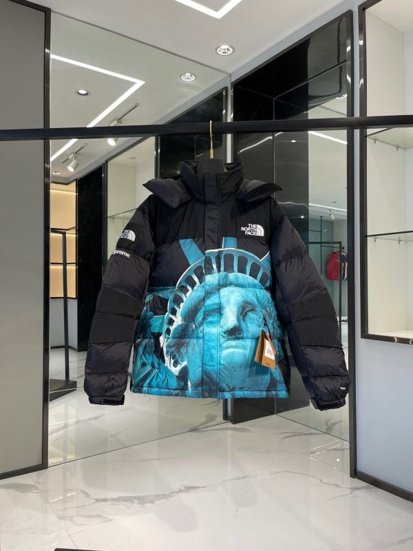 Supreme & The North Face Statue of Liberty down jacket