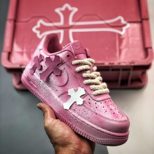 Chrome Hearts x Air Force 1 Low Croix co-branded cherry blossom powder