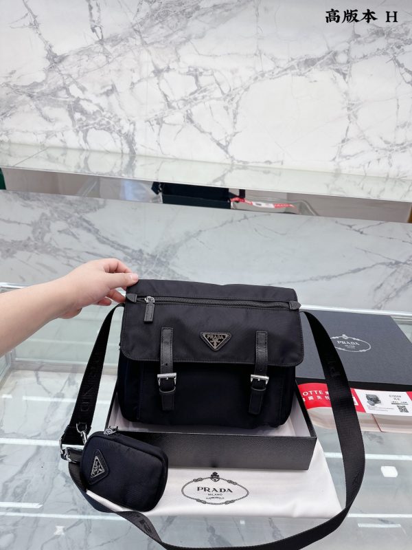 Prada 23 new canvas mailman bag