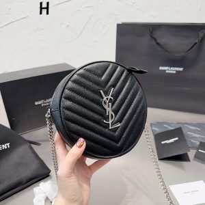 YSL shoulder round cake bag (Multicolor)