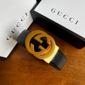 Gucci hollowed out automatic buckle belt