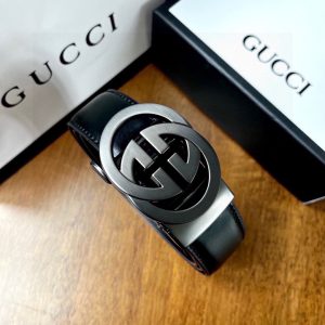Gucci hollowed out automatic buckle belt
