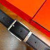 HERMES lychee patterned needle buckle belt