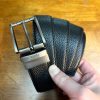 HERMES lychee patterned needle buckle belt
