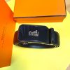 Hermes automatic buckle reflective glossy belt