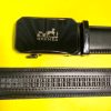 Hermes automatic buckle reflective glossy belt