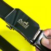 Hermes automatic buckle reflective glossy belt