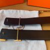 Hermes Men's Counter Top Layer Cowhide Steel Button Belt