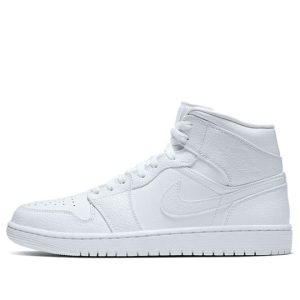 Air Jordan 1 Mid 'Triple White'  554724-130