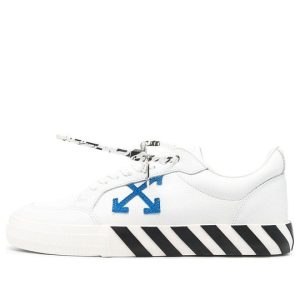 OFF-WHITE Vulcanzied Casual Shoes White/Blue  OMIA085S21LEA0010145