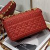 Dior Medium Dioramour Caro Red Bag with Heart Motif