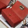 Dior Medium Dioramour Caro Red Bag with Heart Motif
