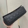 Dior Large Caro Bag In Black Cannage Calfskin