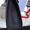 Dior DiorAddict Tote Bag In Black Grained Leather