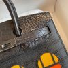 Hermes So Black Midnight Faubourg Birkin 20 Sellier Limited Edition Bag