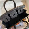 Hermes So Black Midnight Faubourg Birkin 20 Sellier Limited Edition Bag