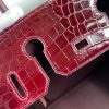 Hermes Birkin 30 Handmade Bag In Bordeaux Crocodile Niloticus Shiny Skin