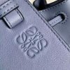 Loewe Mini Hammock Drawstring Bag In Blue Calfskin