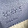 Loewe Mini Hammock Drawstring Bag In Blue Calfskin