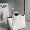 Loewe Hammock Nugget Bag In White Calfskin
