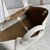 Loewe Hammock Nugget Bag In White Calfskin