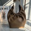Loewe Medium Squeeze Bag in Brown Nappa Lambskin