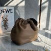 Loewe Medium Squeeze Bag in Brown Nappa Lambskin