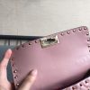 Valentino Rockstud Spike Small Bag In Poudre Lambskin