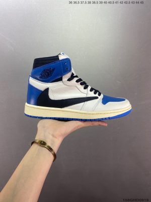 Travis Scott x Fragment x Air Jordan AJ1 High OG SP Military Blue