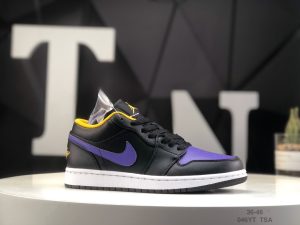 Air Jordan 1 Low black&purple 553558 046YT