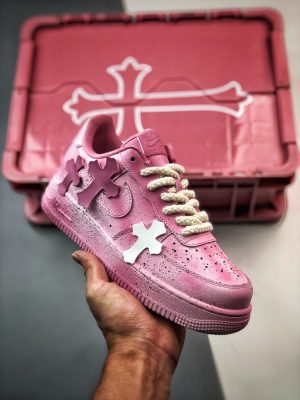 Chrome Hearts x Air Force 1 Low Croix co-branded cherry blossom powder