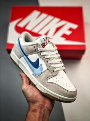 NK Dunk Low SE 85 "Grey White Blue Double Hook
