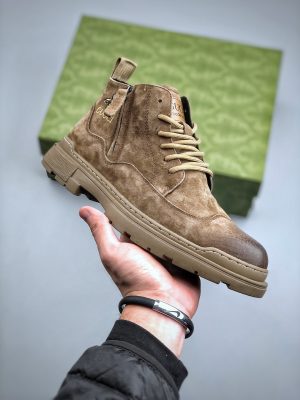 GUCCI High order element retro distressed Martin boots